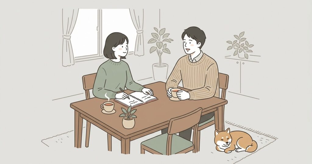 30代で結婚を考える夫婦のイメージ